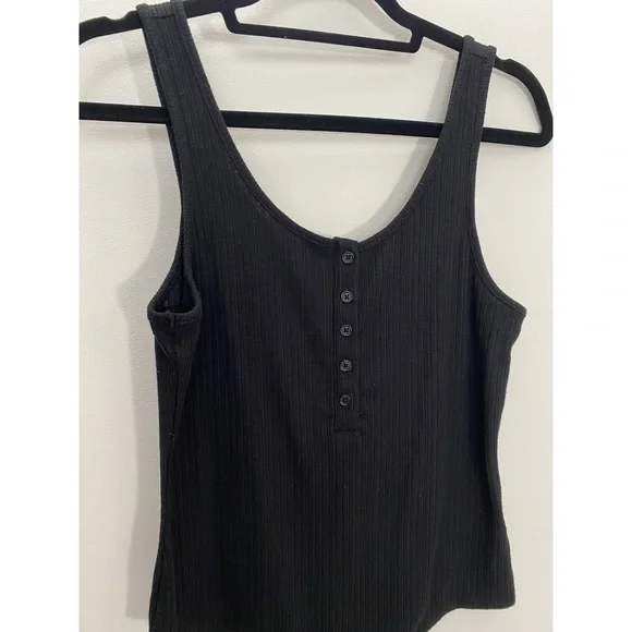 Z Supply Black Ribbed Body Suit Size Medium - Picture 4 of 9